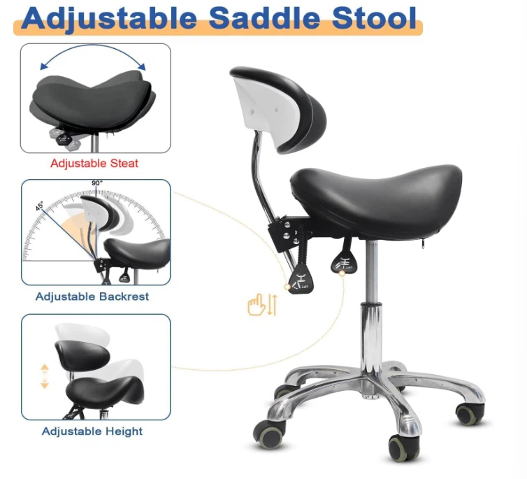 ergonomic saddle chair with backrest 3 ergonomic saddle chair with backrest 3